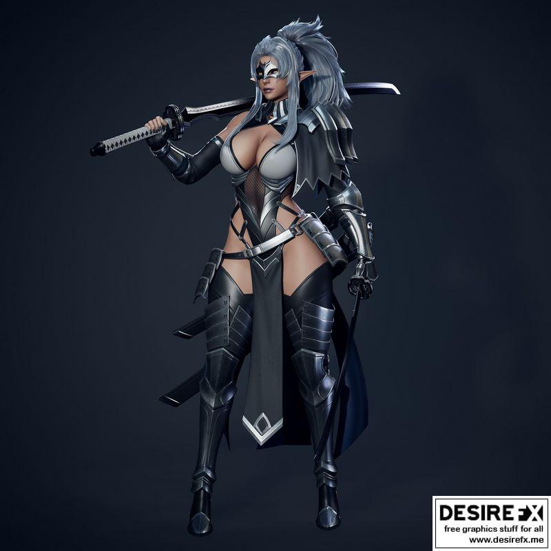 dark blade Low-poly 3D Model