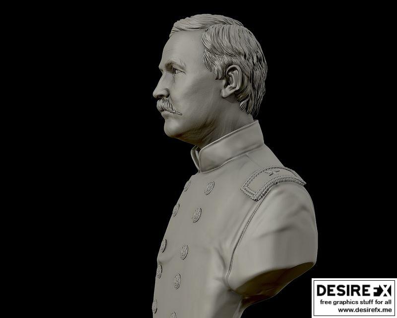 Desire FX 3d models | General John Buford US Army Cavalry Officer bust ...