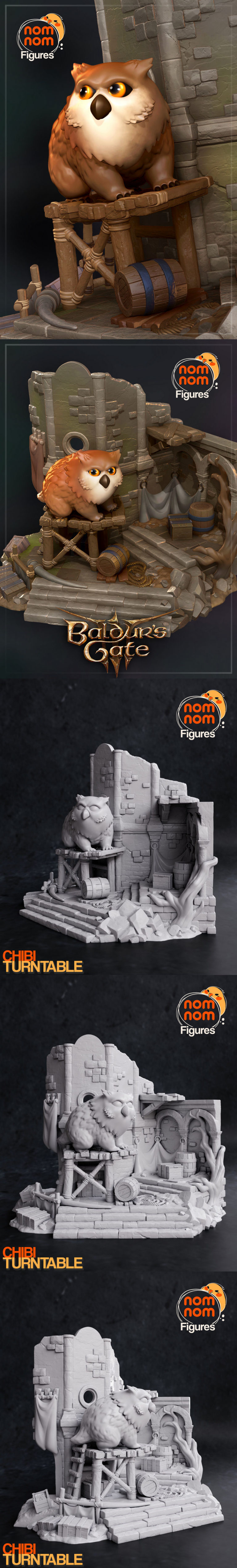 Desire FX 3d Models Chibi OwlBear Baldurs Gate 3 3D Print Model   Chibi OwlBear Baldurs Gate 3 3D Print Model 768x5072 