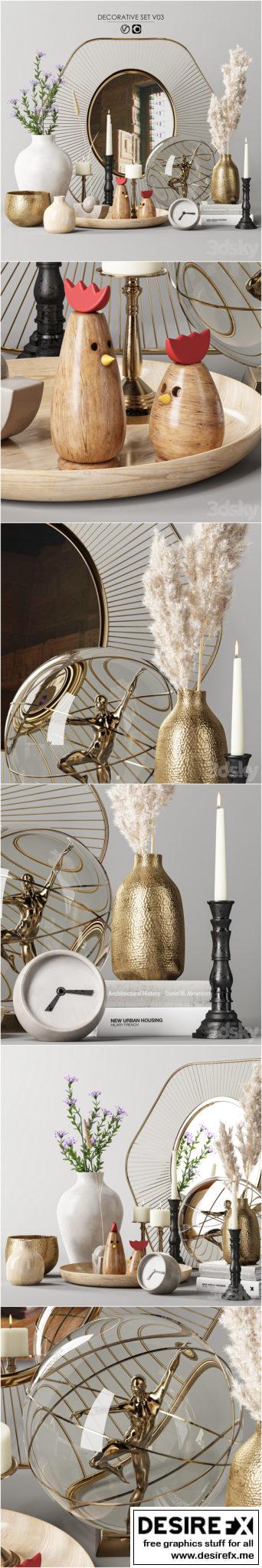 Desire FX 3d models | Decorative set v3 – 3D Model
