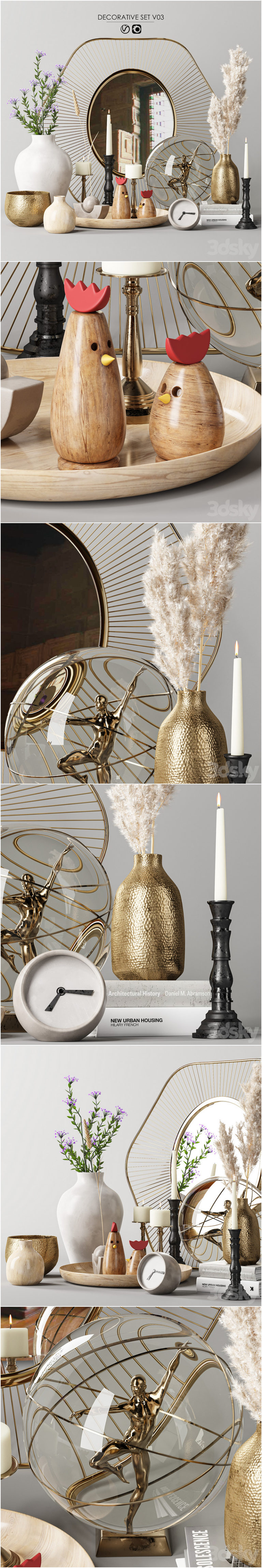 Desire FX 3d models | Decorative set v3 – 3D Model