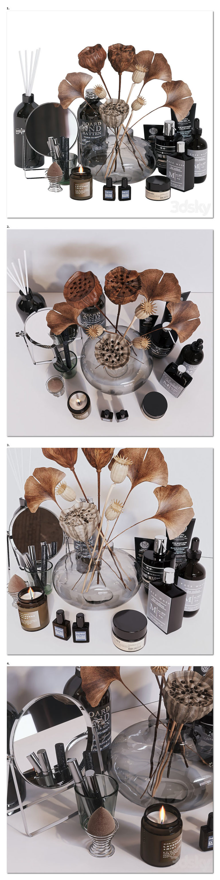 Desire FX 3d models | Decorative set with cosmetics – 3D Model