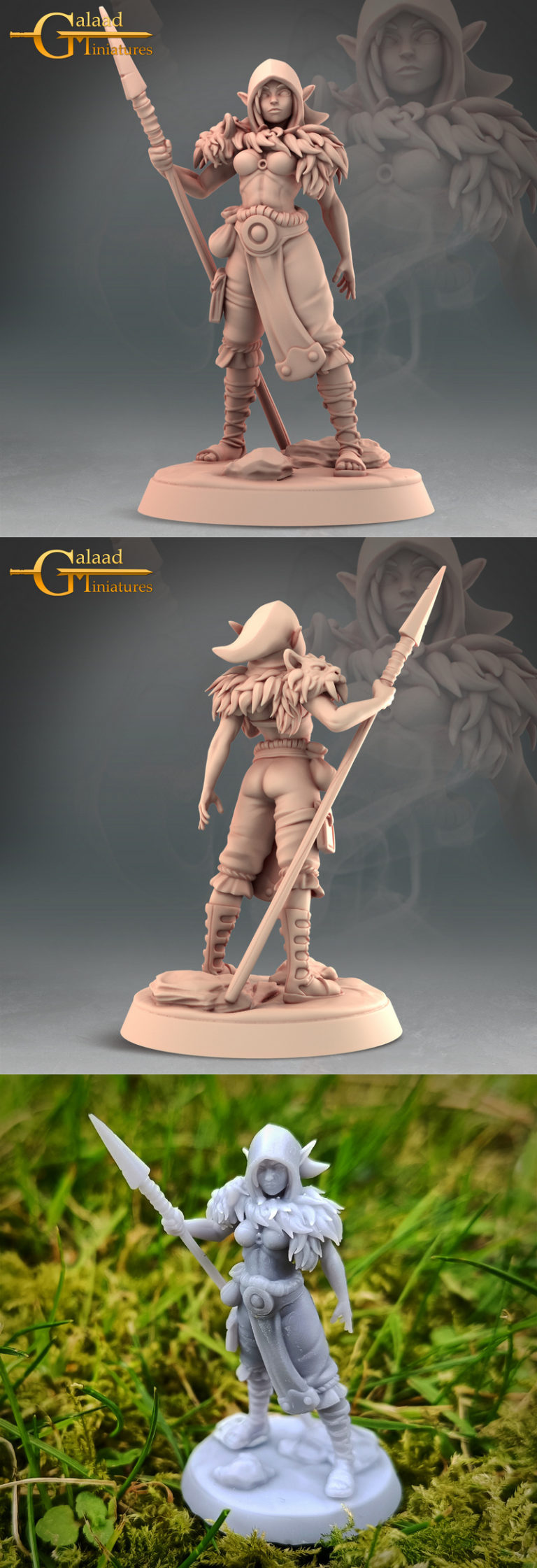 Miniature 'Female Ranger Ian' - Jeu De Société MYTH - Occasion, Voir Photo