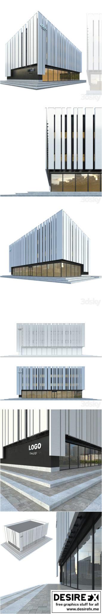 Desire FX 3d models | Modern Commercial Building No 2 – 3D Model