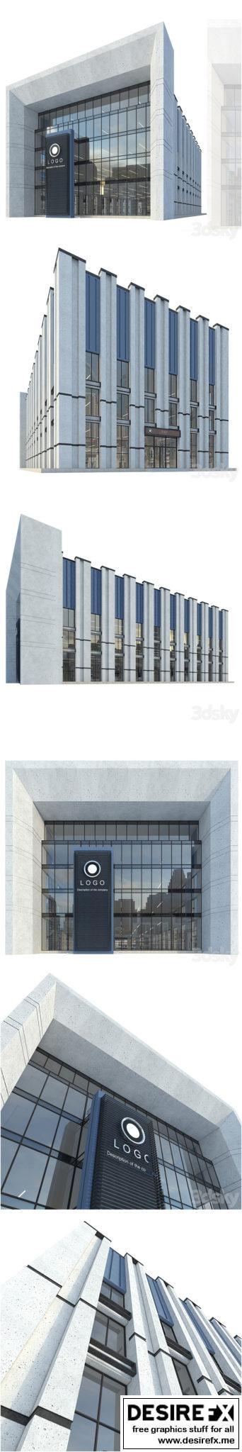 Desire FX 3d models | Modern Commercial Building No1 – 3D Model
