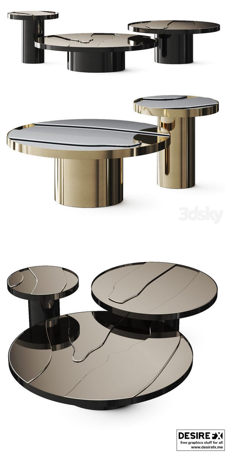 Desire FX 3d models | Roberto Cavalli Sahara Coffee Tables – 3D Model