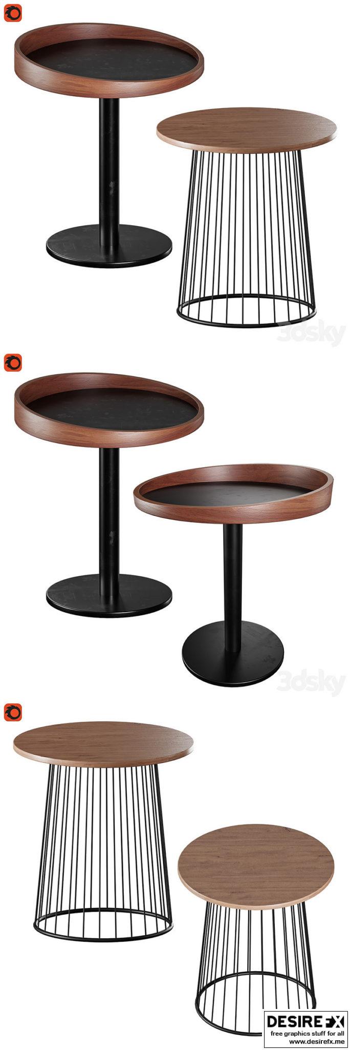 Desire FX 3d models | Set of coffee tables – 3D Model