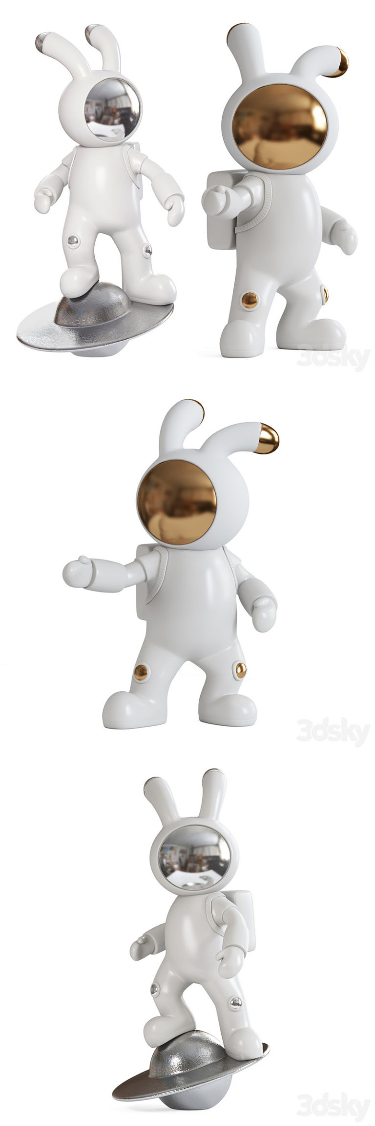 Desire FX 3d models | Space rabbit sculpture – 3D Model