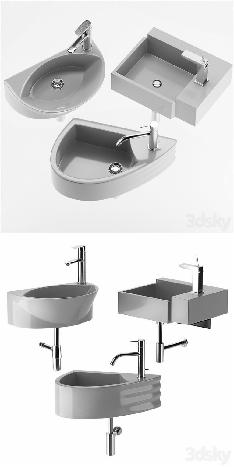 Desire Fx 3d Models Washbasin Set 10 3d Model