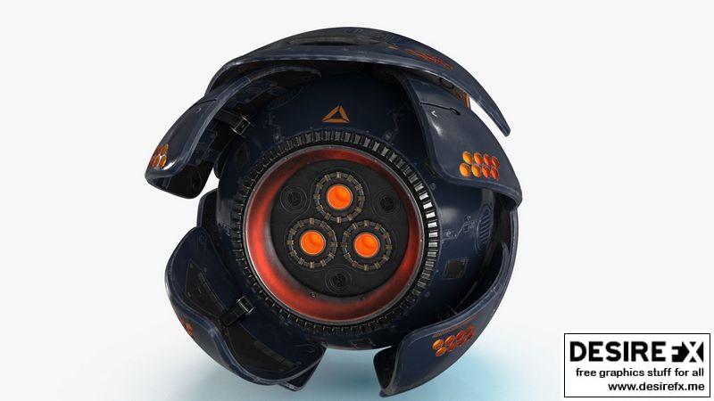 Desire FX 3d models | Sci Fi Drone Low-poly 3D model