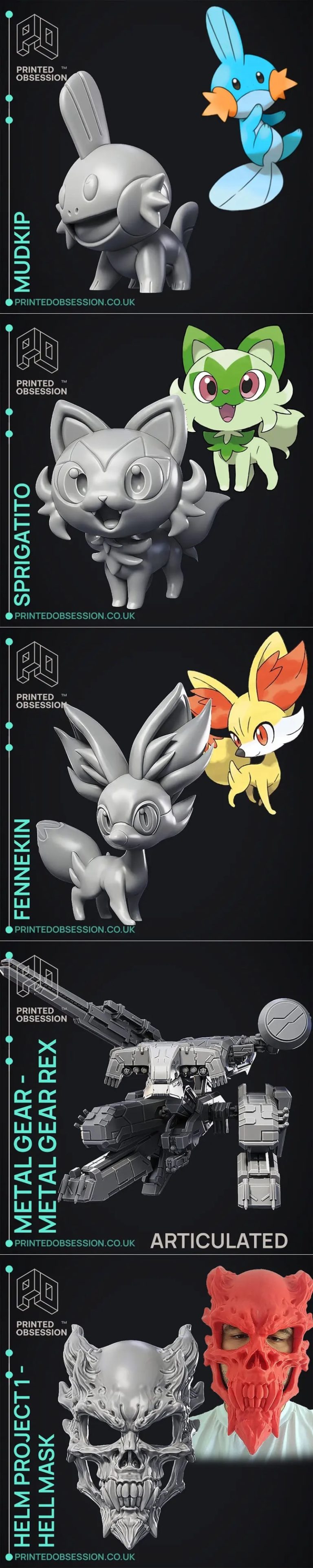 Desire FX 3d models | Printed Obsession Pack – 3D Print Model STL