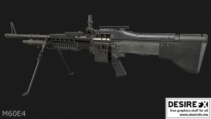 Desire FX 3d models | M60E3 and M60E4 Low-poly 3D model