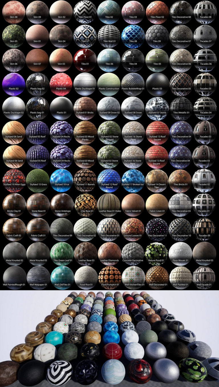 Desire FX 3d models | 99 PBR Materials Vol 02