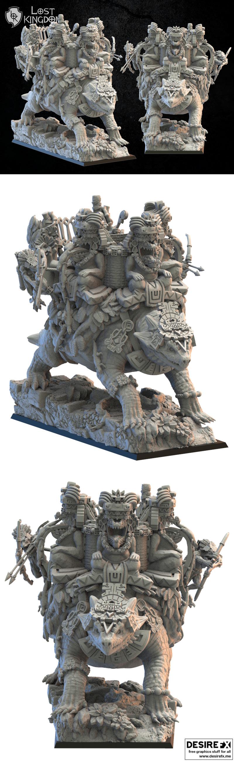 Desire FX 3d models | Ayokalotl With Tekuetl Swarm – 3D Print Model