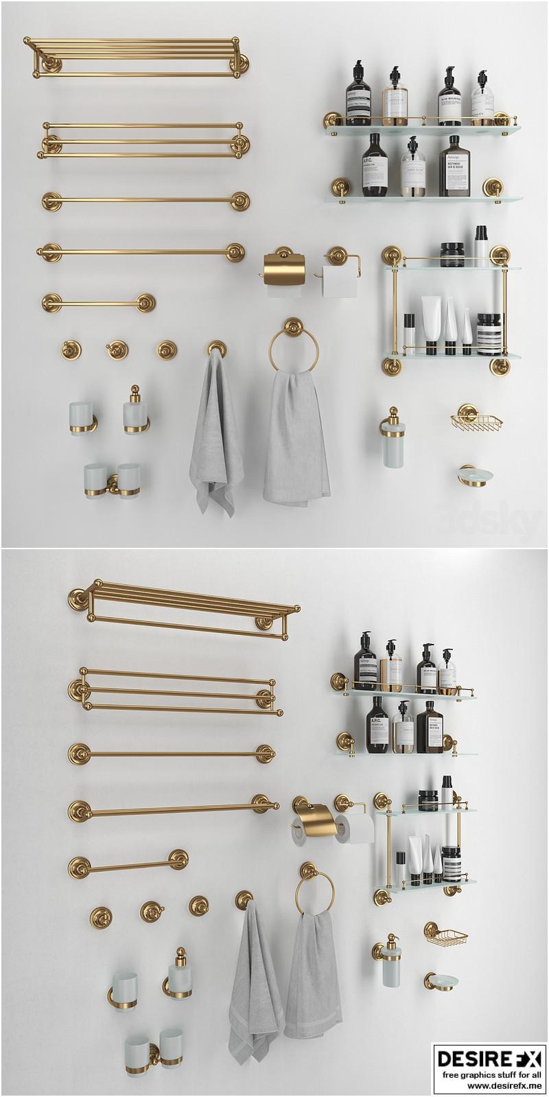 Desire FX 3d models  Bemeta Retro bathroom accessories – 3D Model