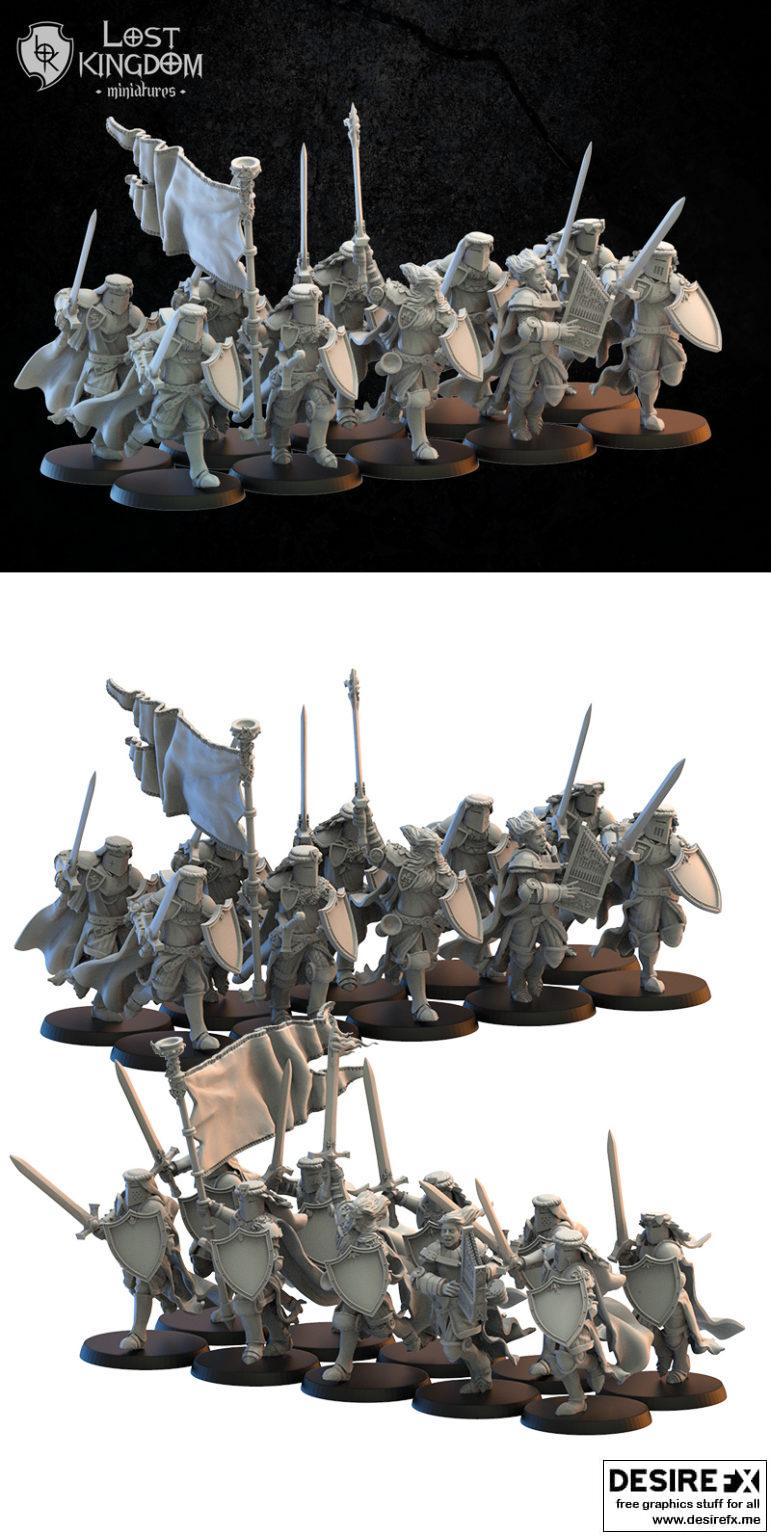 Model Calix Desire FX 3d models | Calix Knights on Foot – 3D Print Model