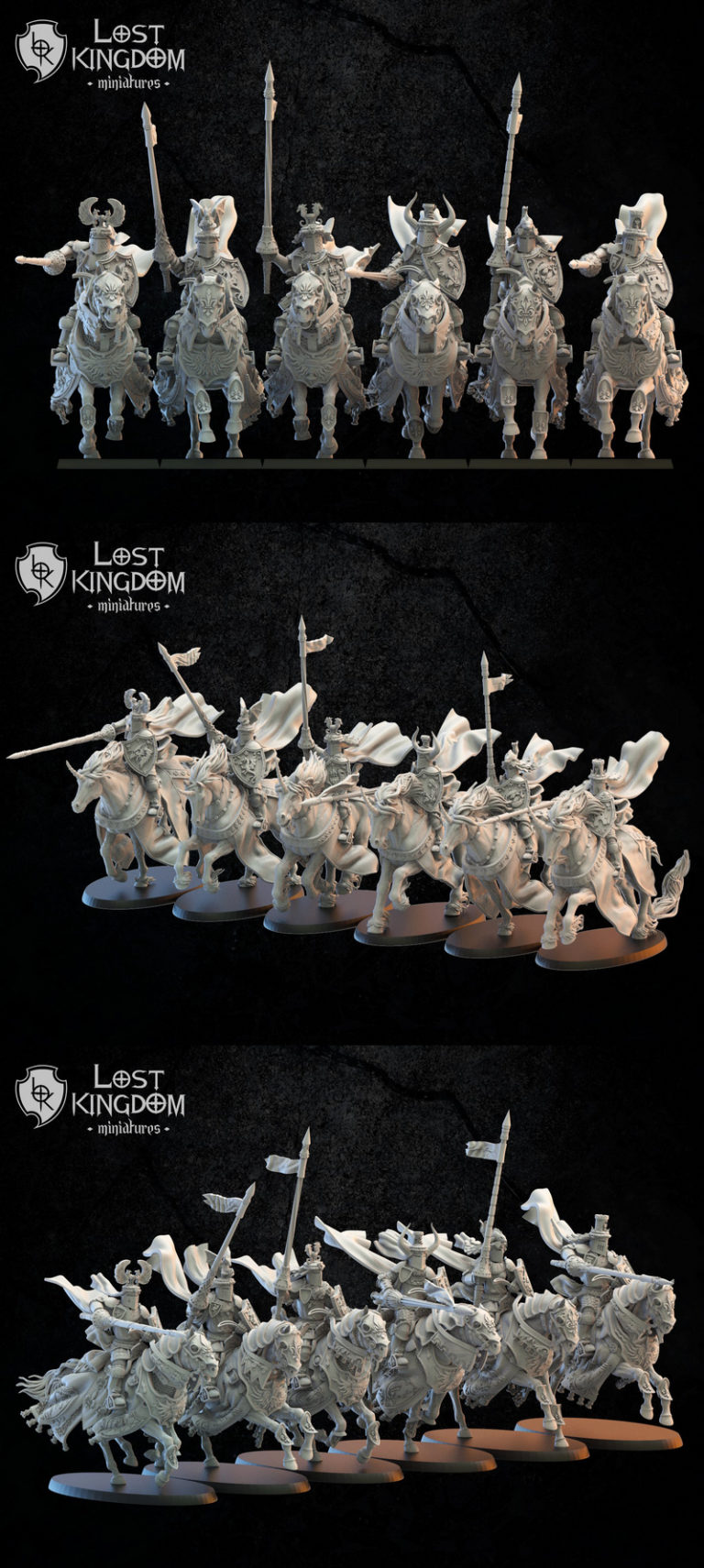 Model Calix Desire FX 3d models | Calix Knights on Mounts – 3D Print Model