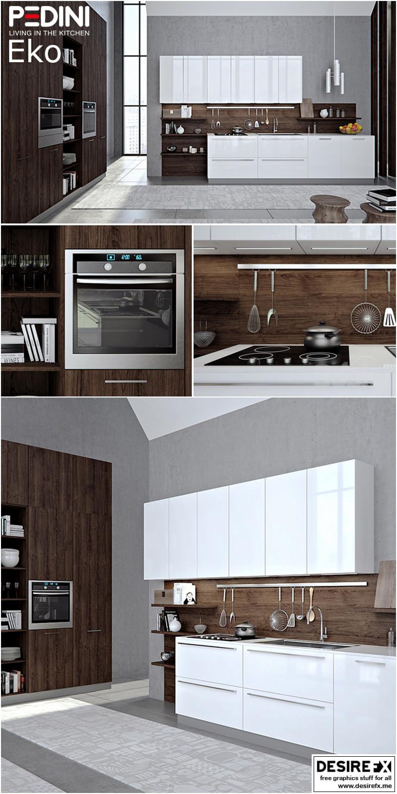 Desire FX 3d models | Kitchen Pedini Eko set 3 – 3D Model