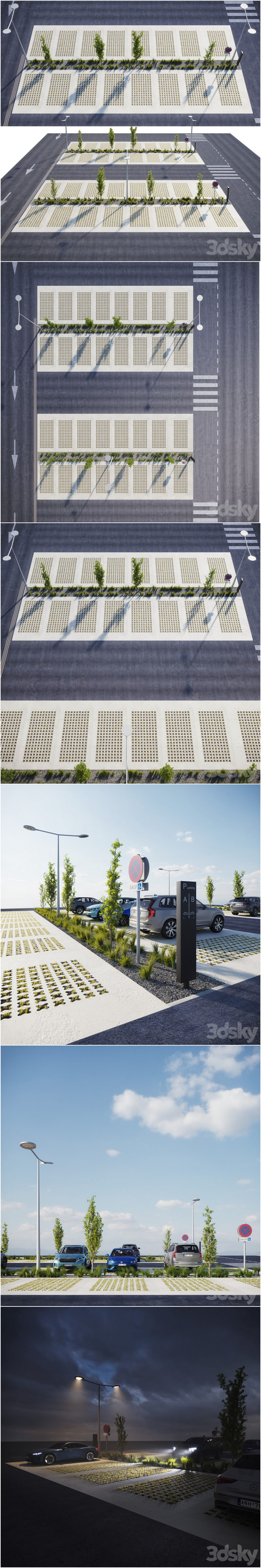 Desire FX 3d models | Outdoor eco-parking – 3D Model