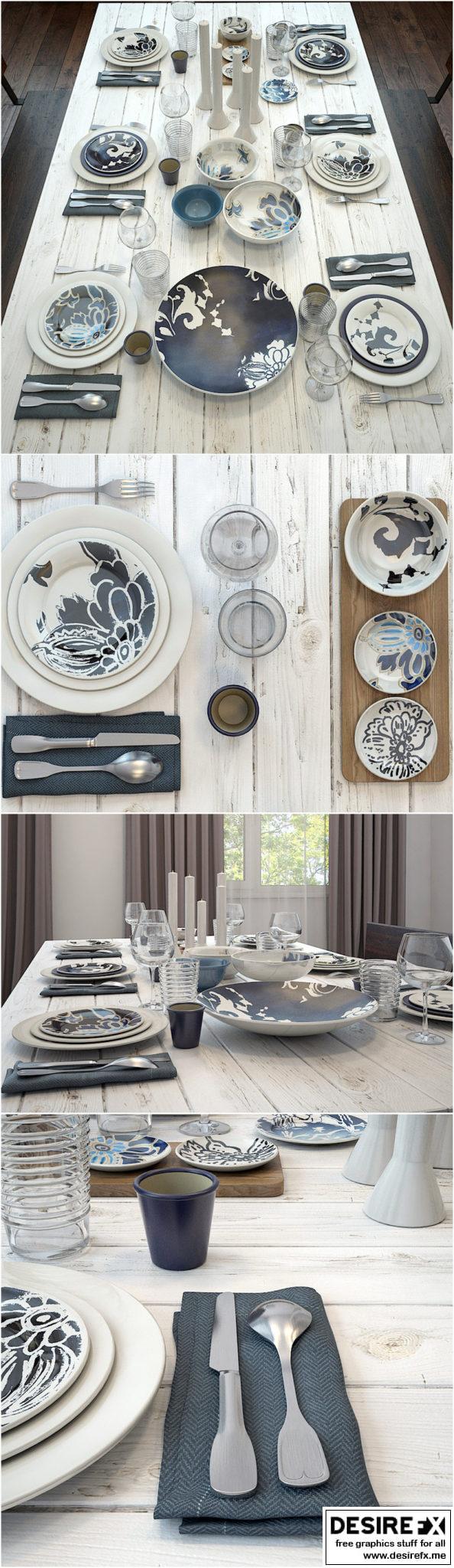 Desire FX 3d models | Tableware Indigo – 3D Model