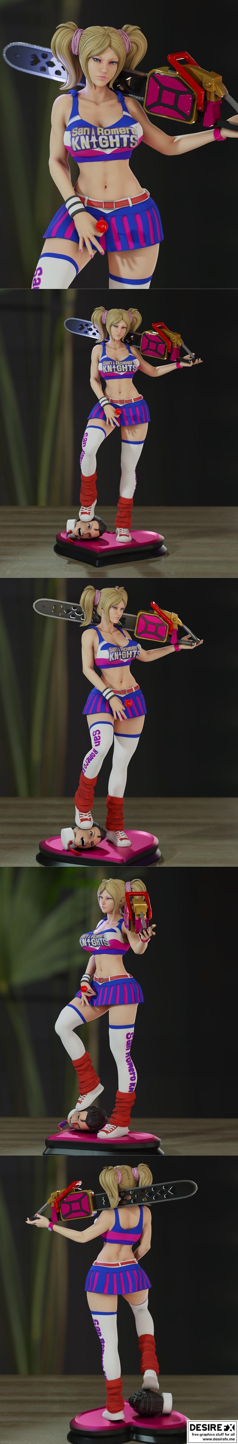 lollipop chainsaw 3D Print Model