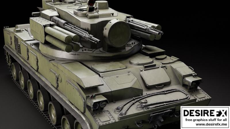 Desire FX 3d models | 2s6 tunguska Soviet and Russian anti-aircraft gun ...