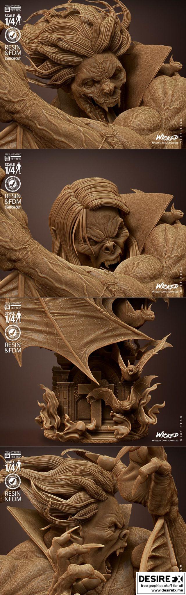 Desire FX 3d models | Wicked – Morbius Bust – 3D Print Model STL