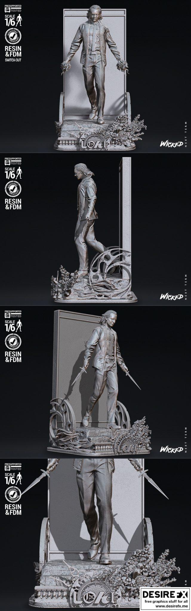 Desire FX 3d models | Wicked – Loki Variant Statue – 3D Print Model STL