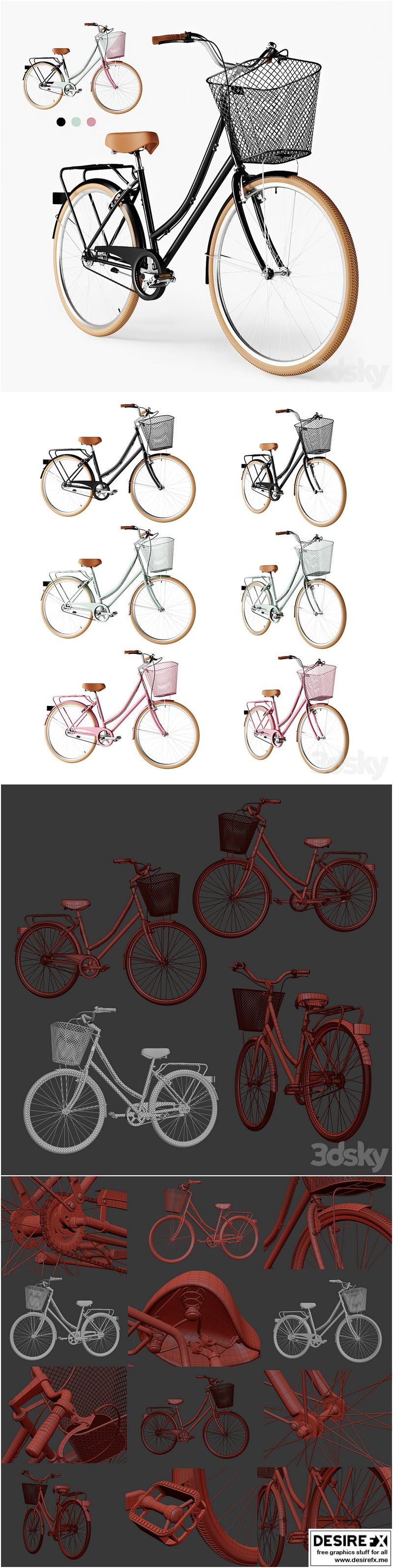 Desire FX 3d models | Bike Vintage Ladies Deluxe – 3D Model