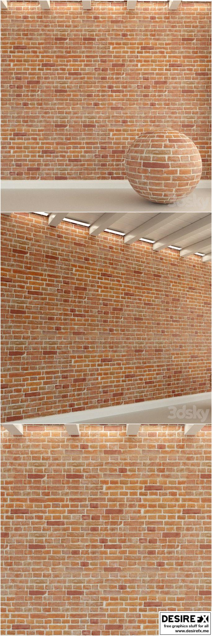 Desire FX 3d models | Brick wall. Old brick. 128 – 3D Model