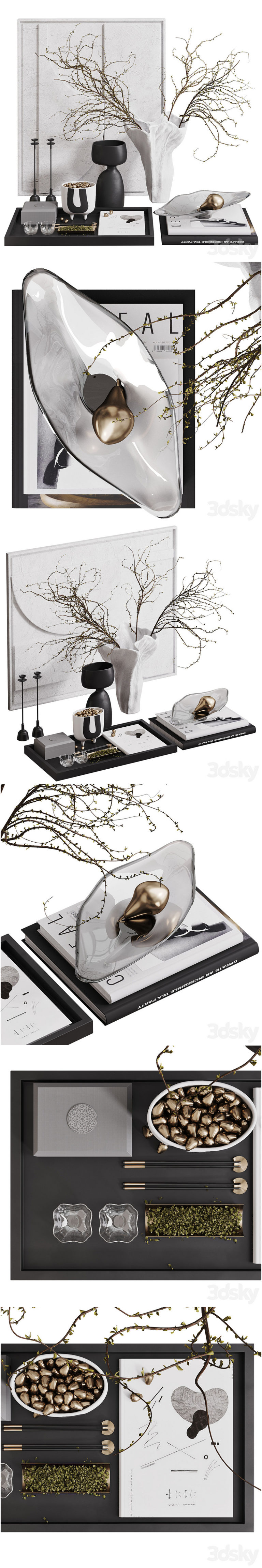 Desire FX 3d models | Decorative Set 004 by Corner Design – 3D Model