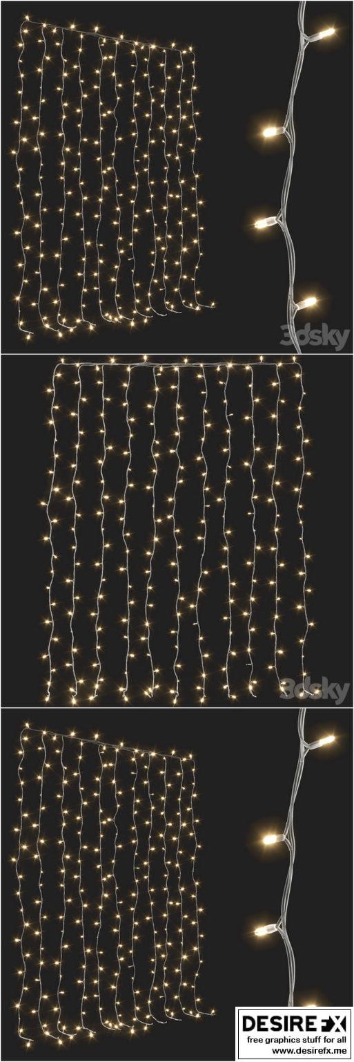 Window Garland Vector Desire FX 3d models | Garland on the window – 3D Model
