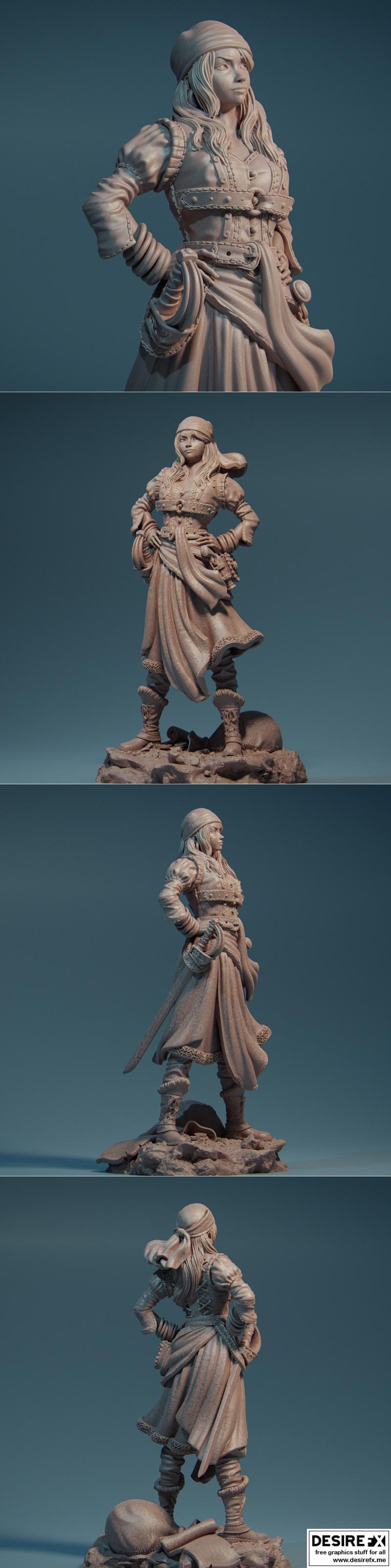 Desire FX 3d models | Nerikson – Robber Girl – 3D Print Model STL
