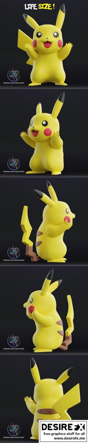 Desire FX 3d models | Life sized Pikachu – 3D Print Model STL