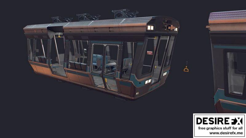 Desire FX 3d models | Monorail Low-poly 3D model