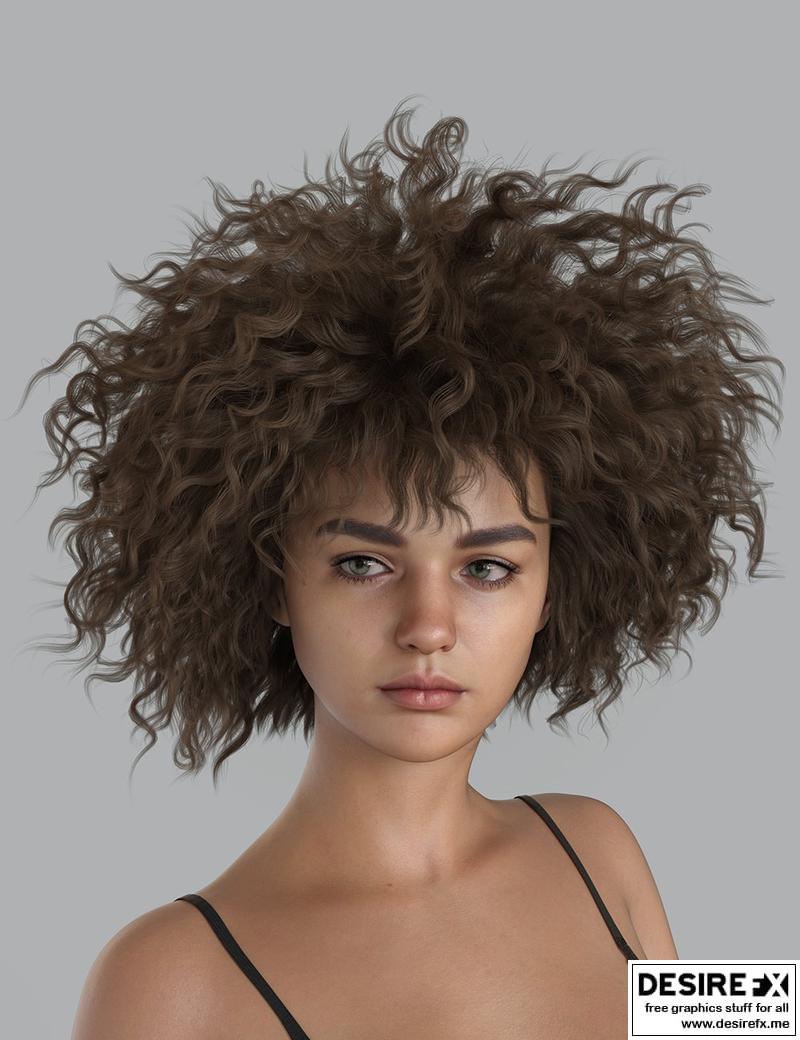 Desire FX 3d Models | DForce XYZ Nami Hair For Genesis 9 And 8.1 Female