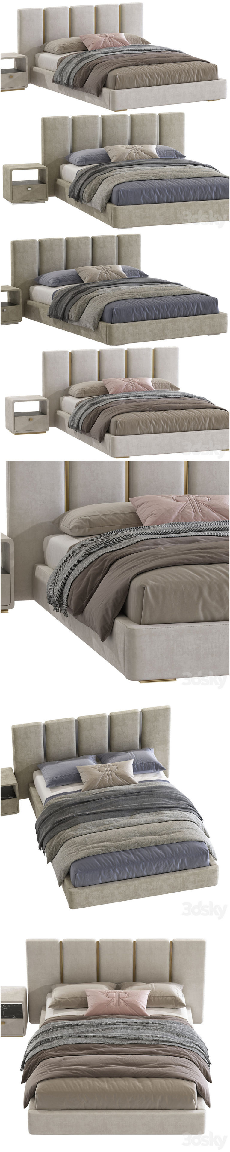 Desire FX 3d models | Bed CLUB Bed Rugiano – 3D Model