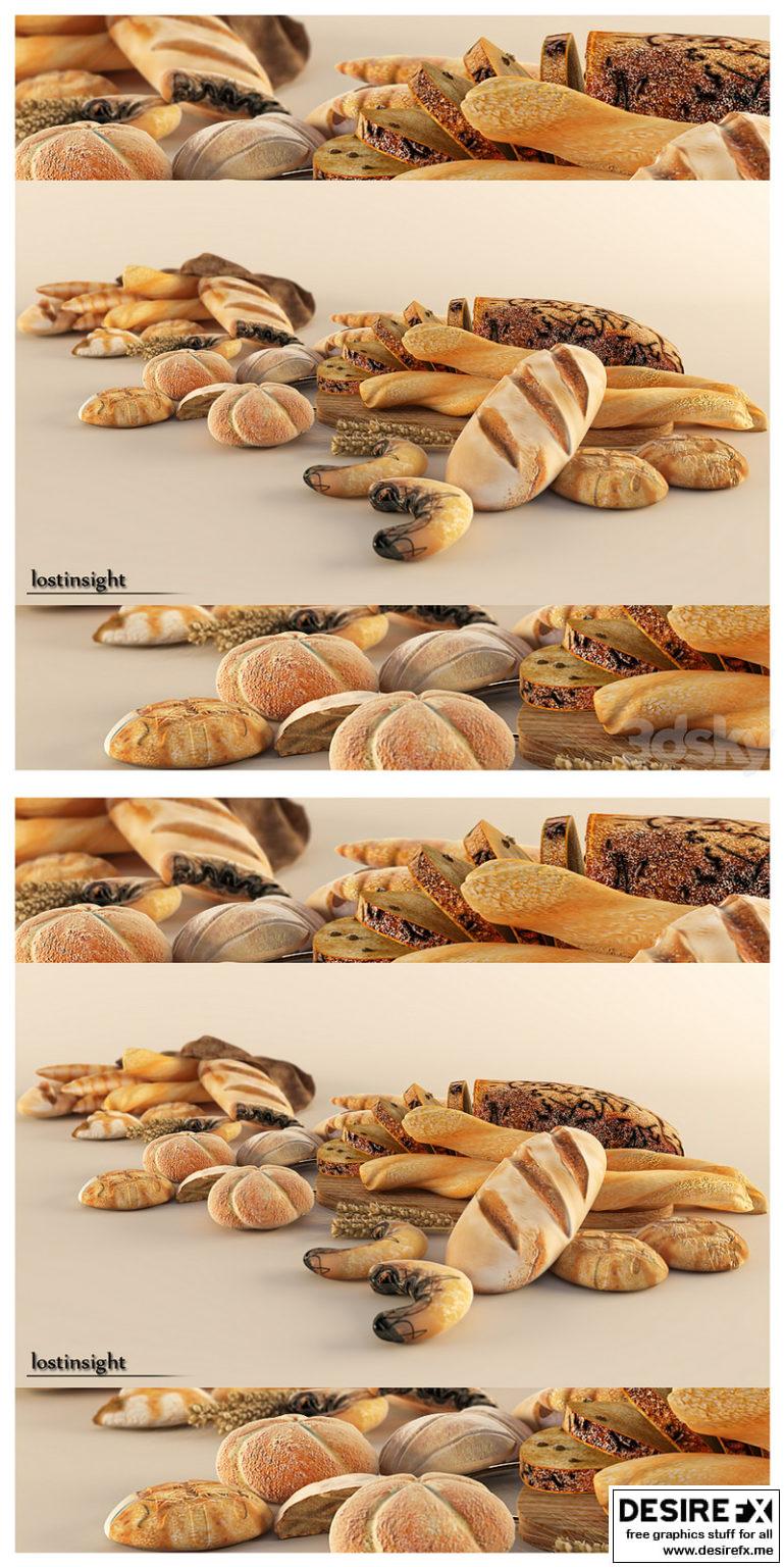 Desire FX 3d models | Bread, buns and pastries – 3D Model
