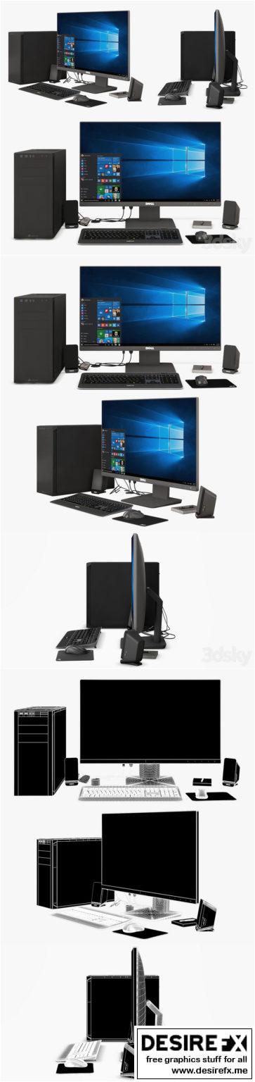 Desire FX 3d models | Computer Set 01 – 3D Model