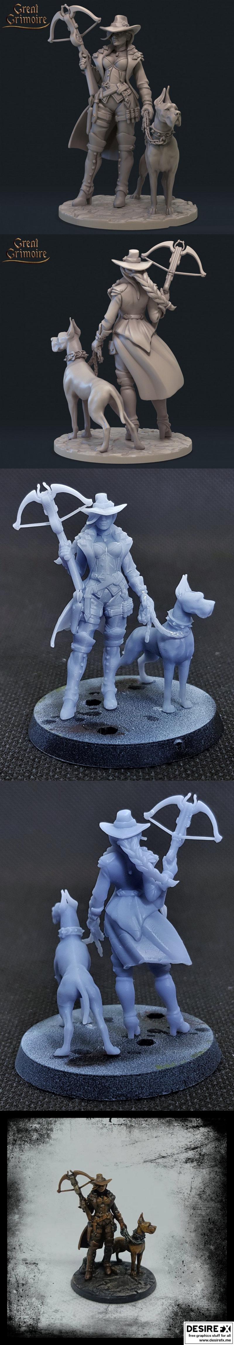 Desire FX 3d models | Dana with Dog – 3D Print Model
