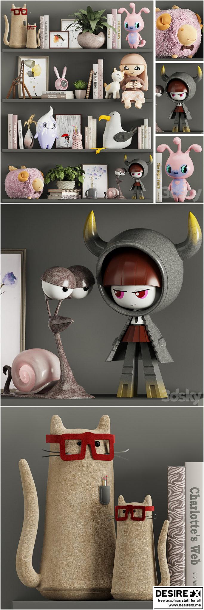 Desire FX 3d models | Decor set for girls – 3D Model