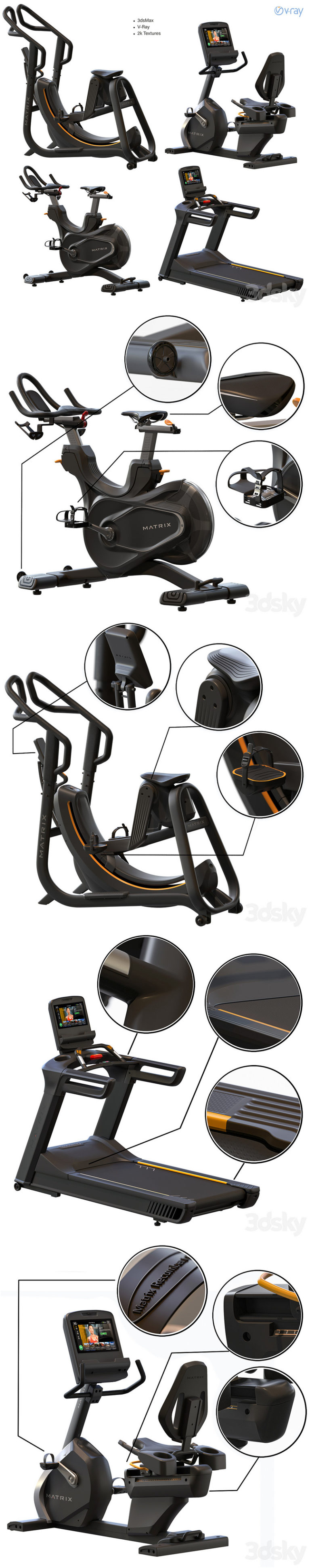 Desire FX 3d models | Matrix Fitness for Exercise Gym ( Part 2 ) – 3D Model