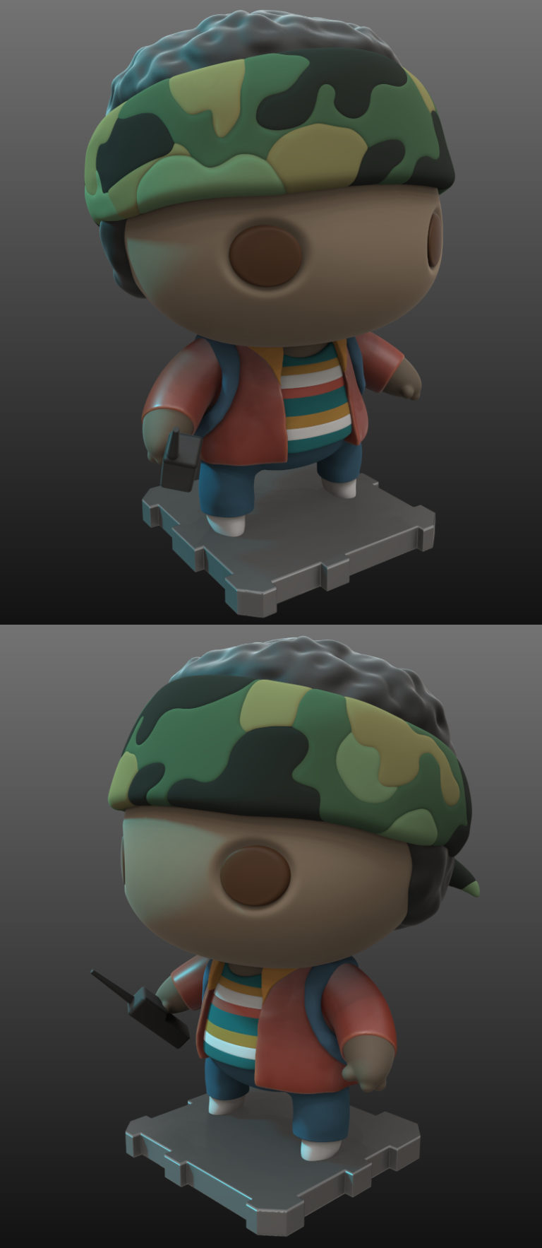 Stranger Things Rift 3d Desire FX 3d models | PlaKit – Stranger Things Lucas – 3D Print Model