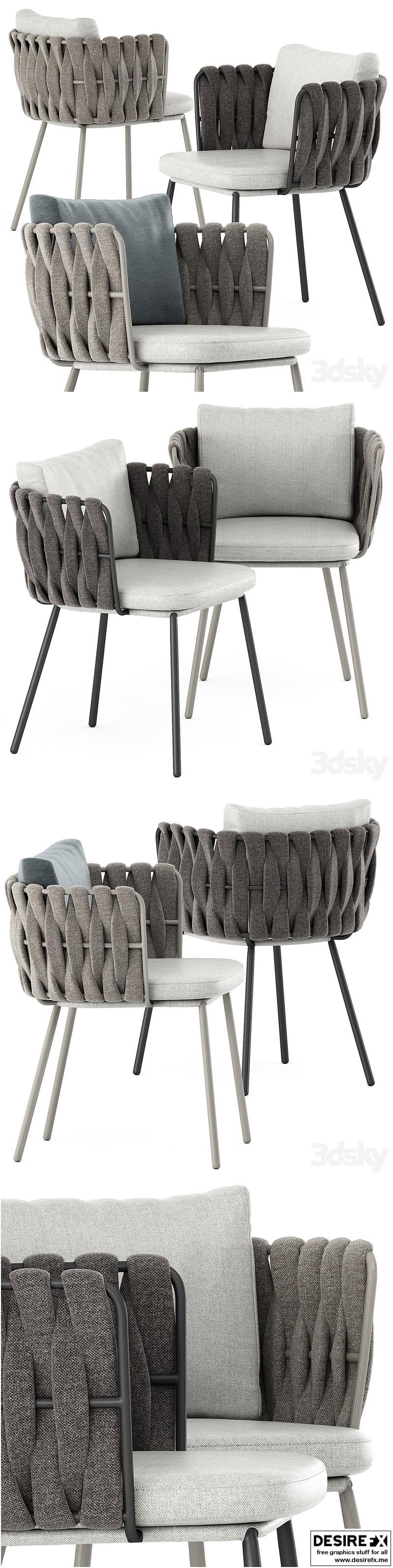 Desire FX 3d models | Tosca armchair by Tribu – 3D Model