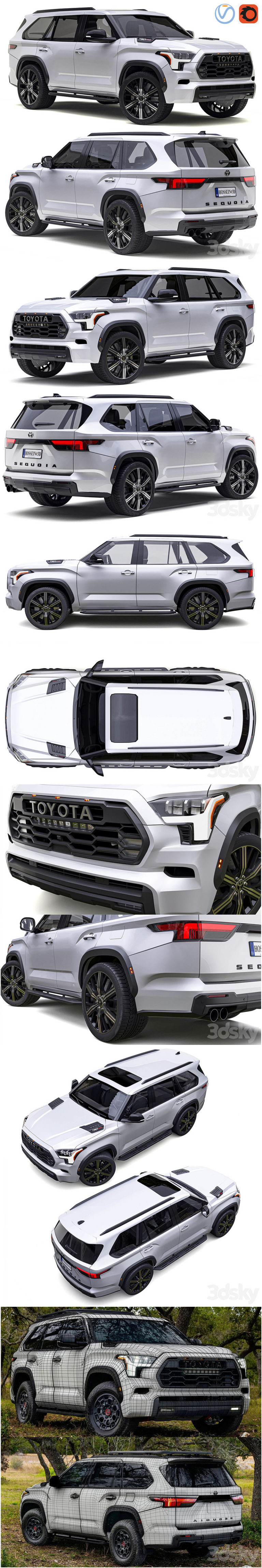 Desire FX 3d models | Toyota Sequoia 2023 – 3D Model