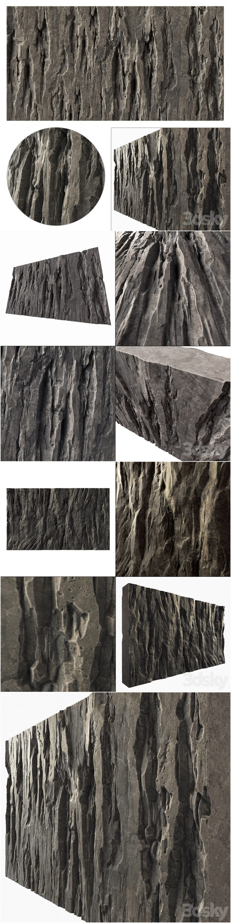 Slab Riock Desire FX 3d models | Wall stone slab rock mono n1 – 3D Model