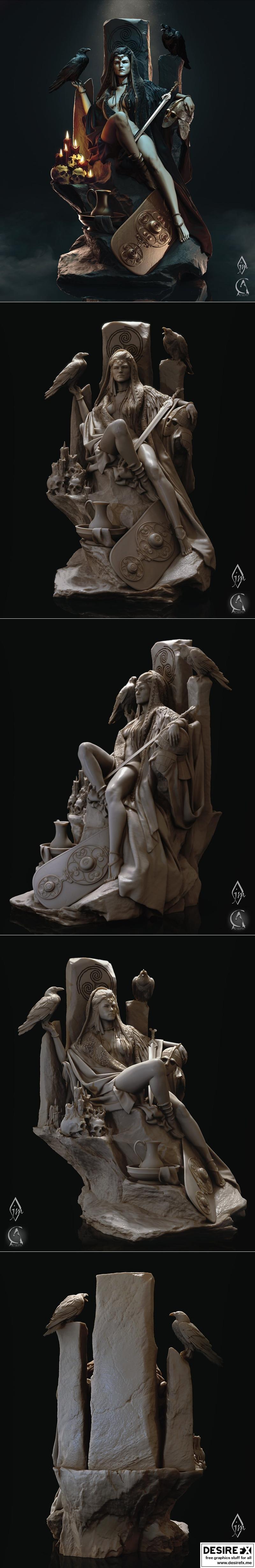 Desire FX 3d models | CA Sculpts – The Morrigan – 3D Print Model STL