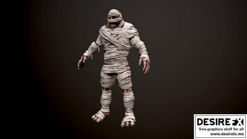 Desire FX 3d models | Mummy giant Low-poly 3D model