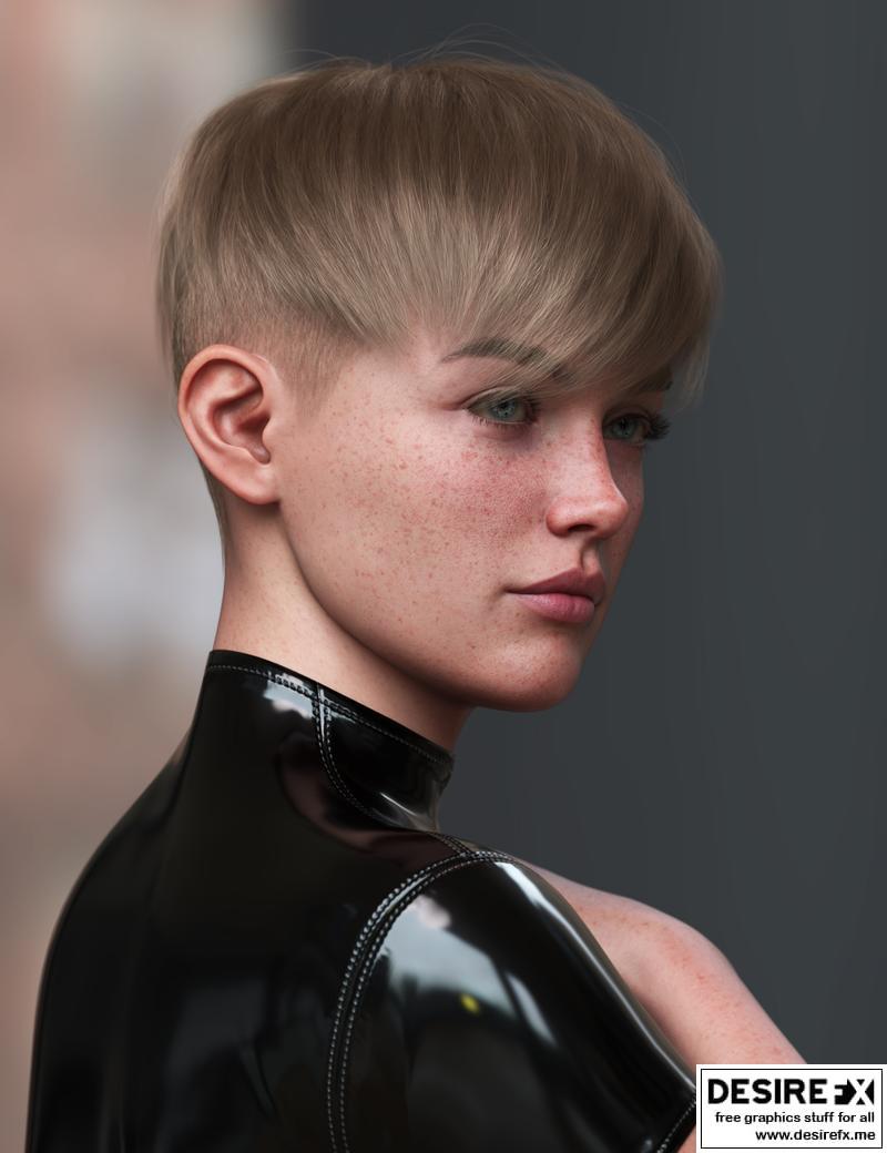 Desire FX 3d models | Modern Pixie Style Hair for Genesis 9