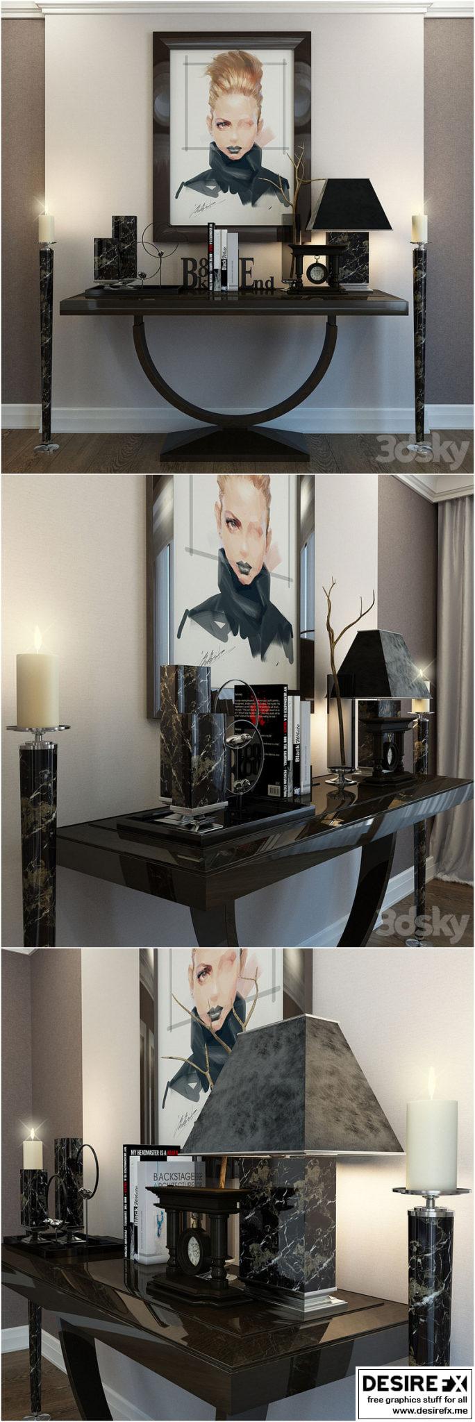 Desire FX 3d models | Art decor decorative set – 3D Model